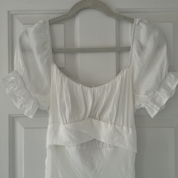 NWT Francesca’s White Midi Dress - Picture 4 of 6